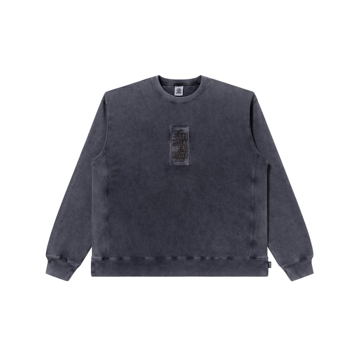 Handle With Care Pigment Dyed Crew Sweat, Black