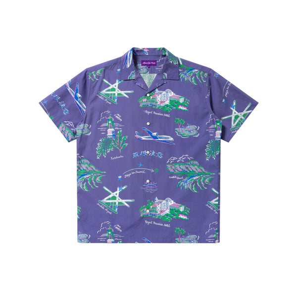 SOUVENIR ALOHA SHIRT PURPLE