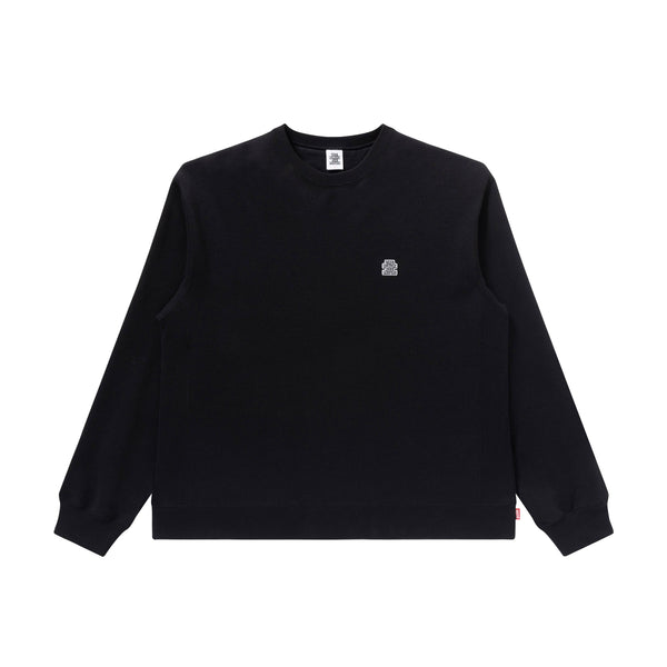 SMALL OG LABEL CREWSWEAT BLACK