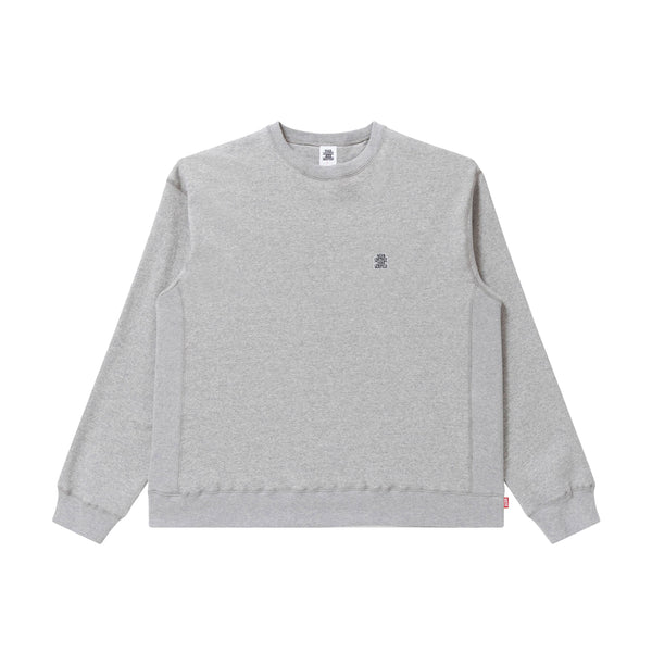 SMALL OG LABEL CREWSWEAT HEATHER GRAY
