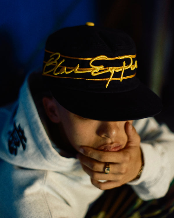 AUTOGRAPH LOGO PILLBOX CAP BLACK