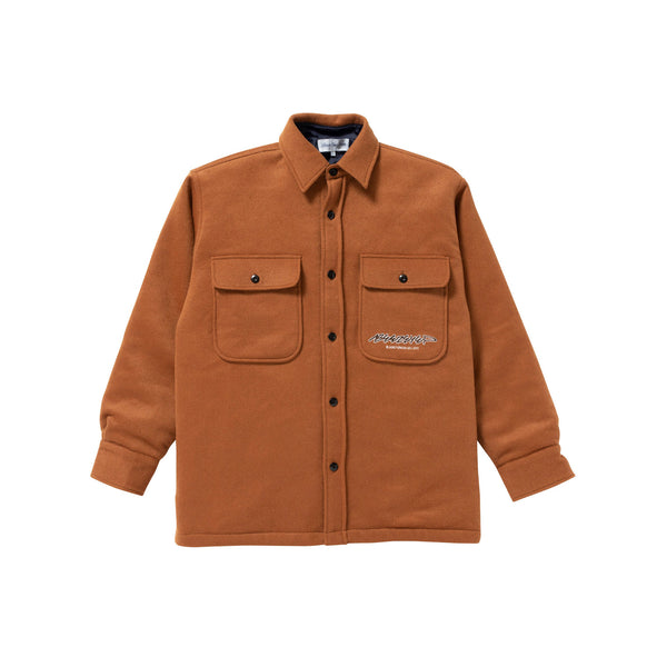 BEEZ-EYE-P SCRIPT LOGO CPO JACKET BROWN