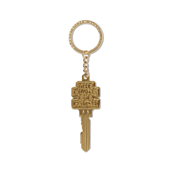 OG LABEL KEY KEYCHAIN GOLD