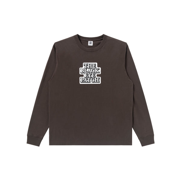 OG LABEL L/S TEE BROWN