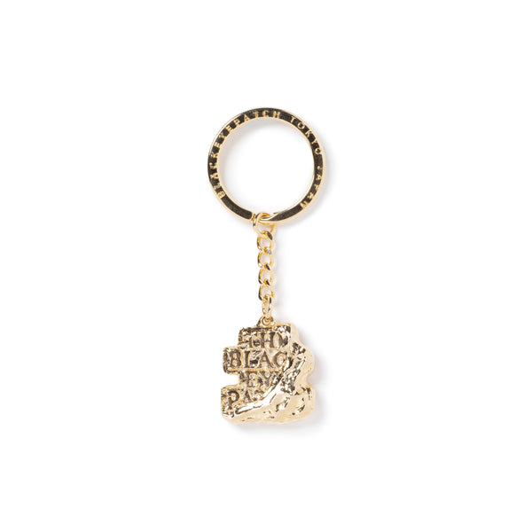 BRICKED OG LABEL KEYCHAIN GOLD