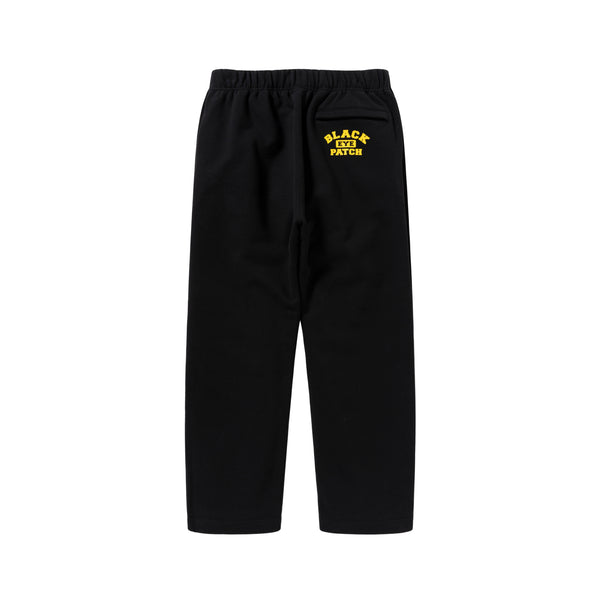 COLLEGE LOGO SNAP BUTTON SWEATPANTS BLACK
