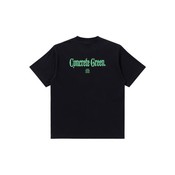 CONCRETE GREEN TEE BLACK