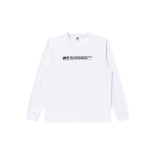 BIG BUSINESS L/S TEE WHITE