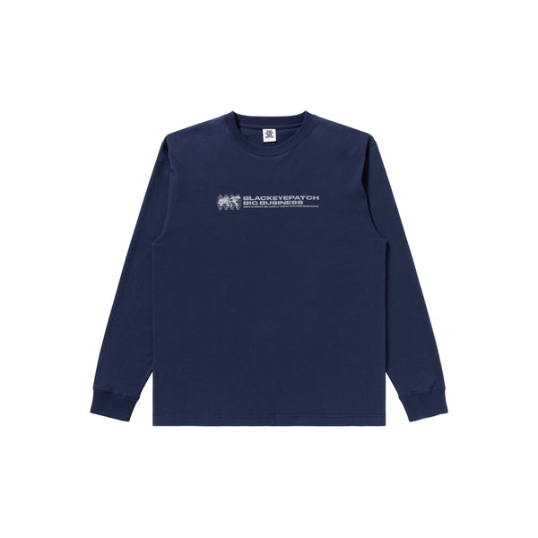 BIG BUSINESS L/S TEE NAVY