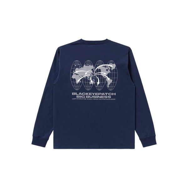 BIG BUSINESS L/S TEE NAVY