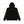 College Logo Zip Hoodie, Black