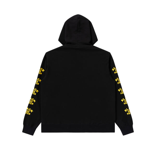 College Logo Zip Hoodie, Black