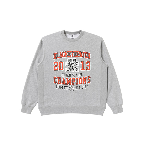 CHAMPIONS CREW SWEAT HEATHER GRAY