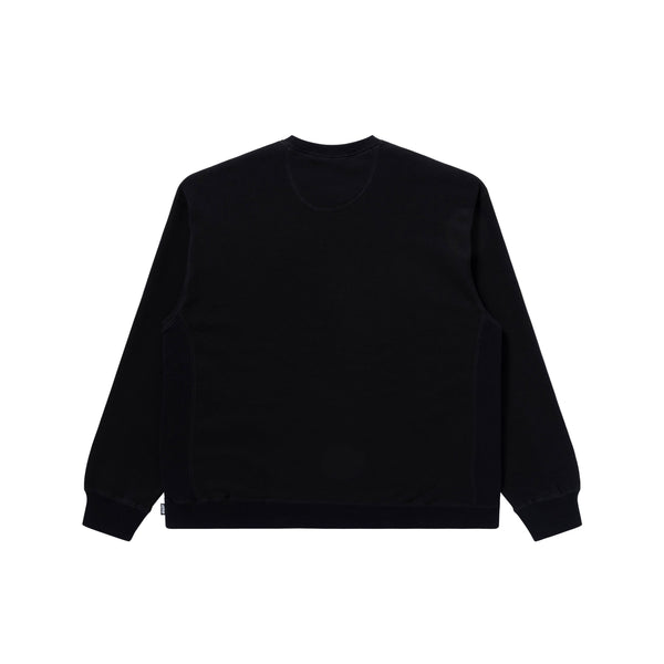 HWC RHINESTONE CREW SWEAT BLACK