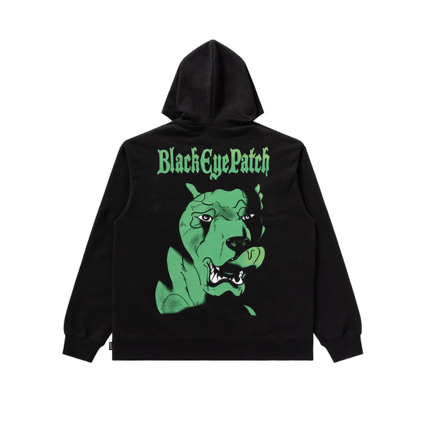 CONCRETE GREEN HOODIE BLACK