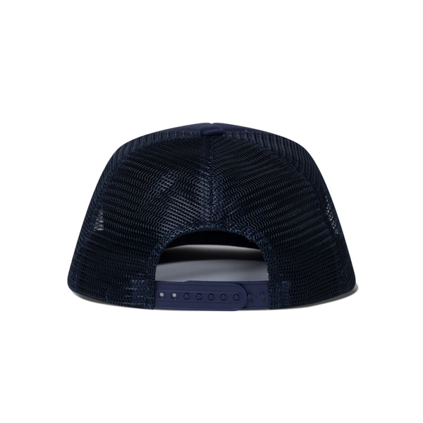 PRIORITY LABEL PATCHED MESH CAP NAVY