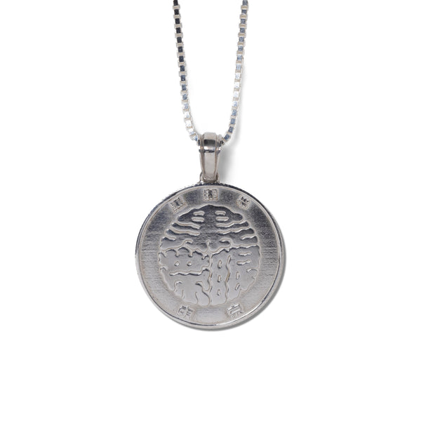 HUNDRED YEN COIN NECKLACE SILVER