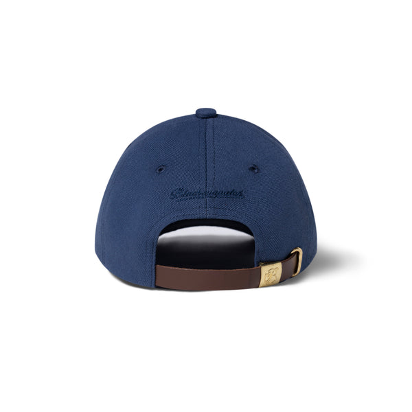 LEATHER PATCHED OG LABEL 6 PANEL CAP NAVY