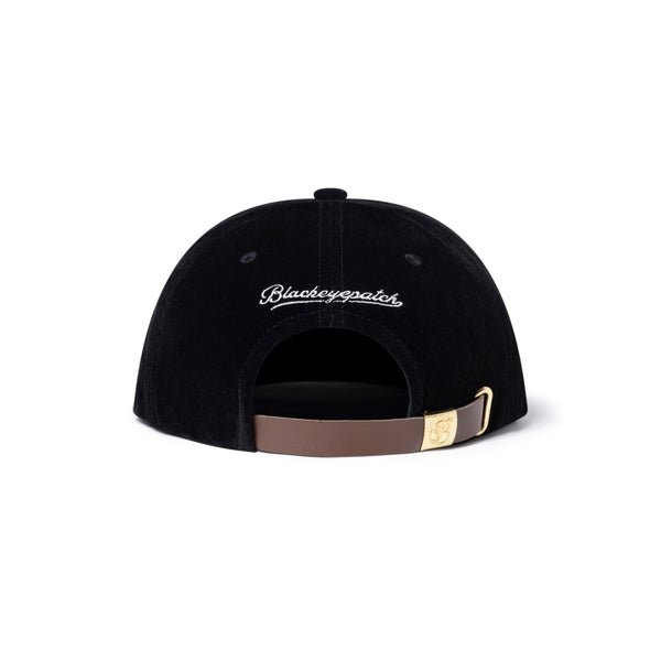 OG LABEL VELOUR CAP BLACK