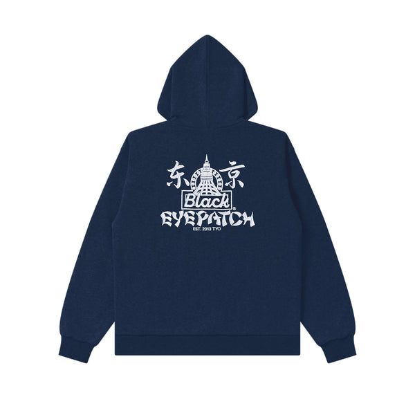 OLDTOWN TOKYO ZIP HOODIE NAVY