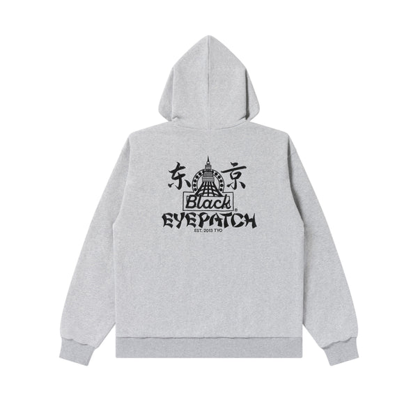 OLDTOWN TOKYO ZIP HOODIE HEATHER GRAY