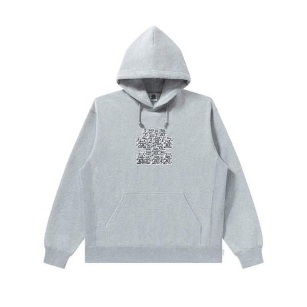 OG LABELS IN SHAPE HOODIE HEATHER GRAY