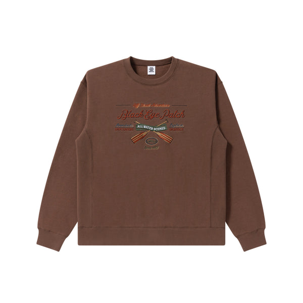 ADVENTURE CREW SWEAT BROWN