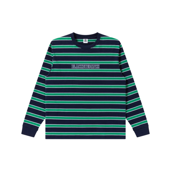 STRIPED COLLEGE L/S TEE