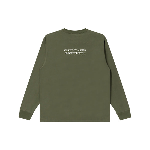 PACK IN THE POCKET L/S TEE OLIVE