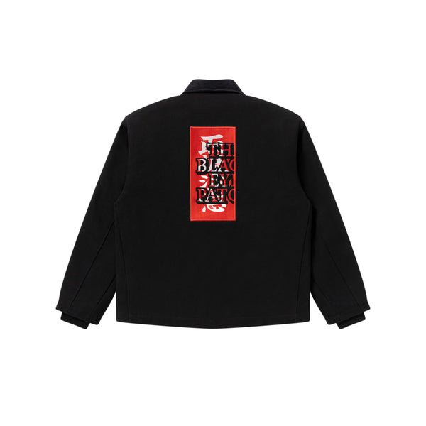 HWC LABEL EMBROIDERED DUCK JACKET BLACK