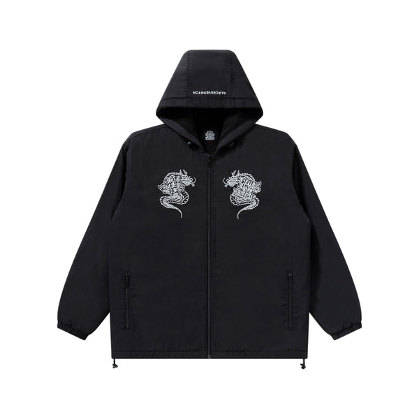 DRAGONS FLEECE LINED HOODIE BLACK