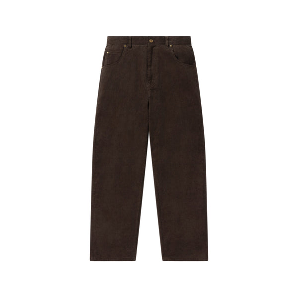 CROWN LOGO CORDUROY PAINTER PANTS OLIVE