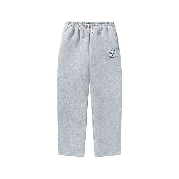 B EMBLEM HEAVYWEIGHT SWEAT PANTS HEATHER GRAY