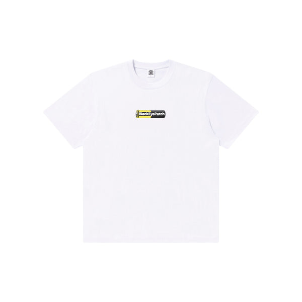 BATTERY LOGO TEE WHITE