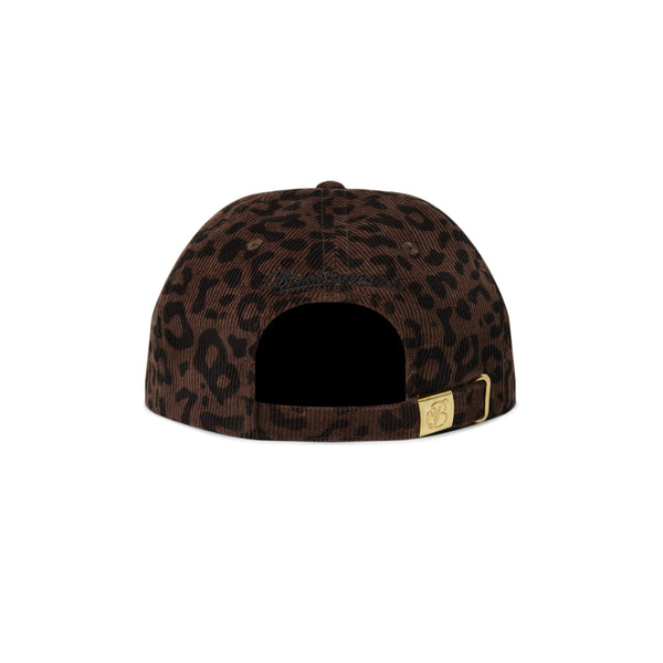 Leopard Patterned OG Label Corduroy Cap