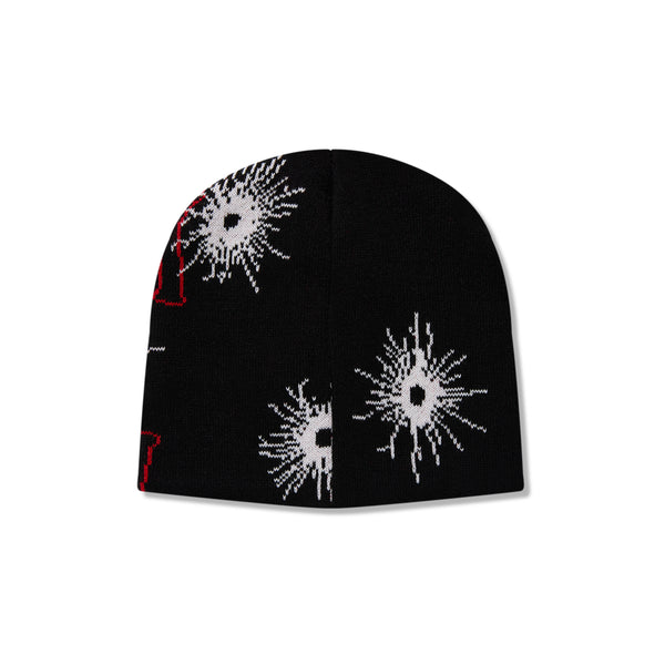 GUNSHOT SINGLE BEANIE BLACK