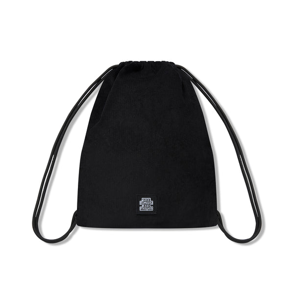 OG LABEL CORDUROY GYM BAG BLACK
