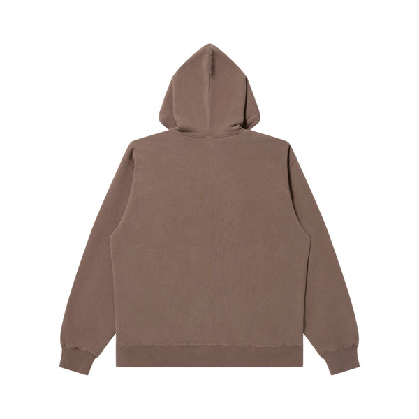 Reflector Embroidered Small HWC Zip Hoodie, Brown