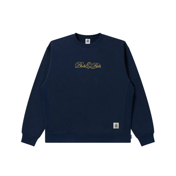 Serpentine Script Crew Sweat, Navy
