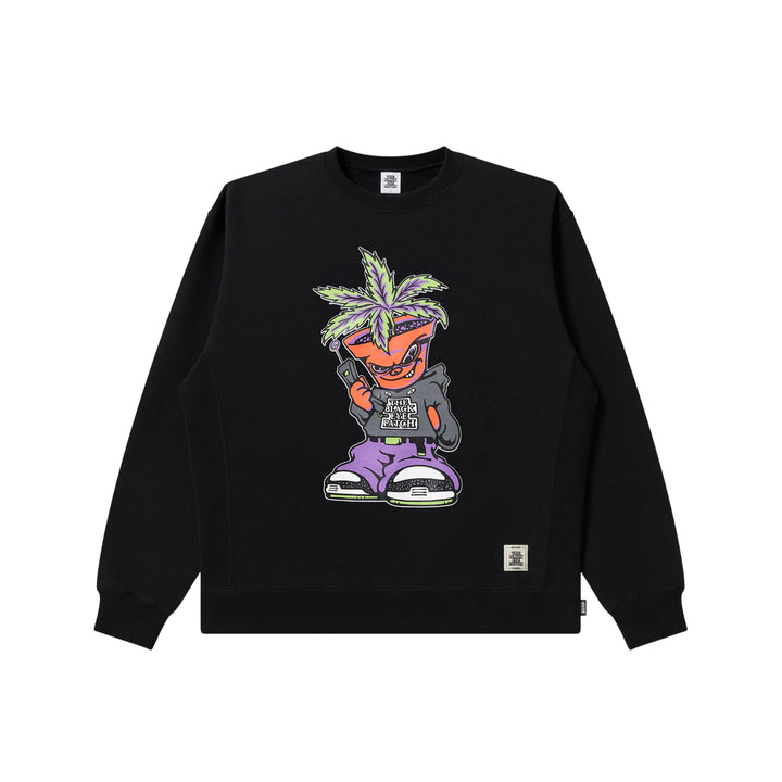 POTHEAD DEALER CREW SWEAT BLACK