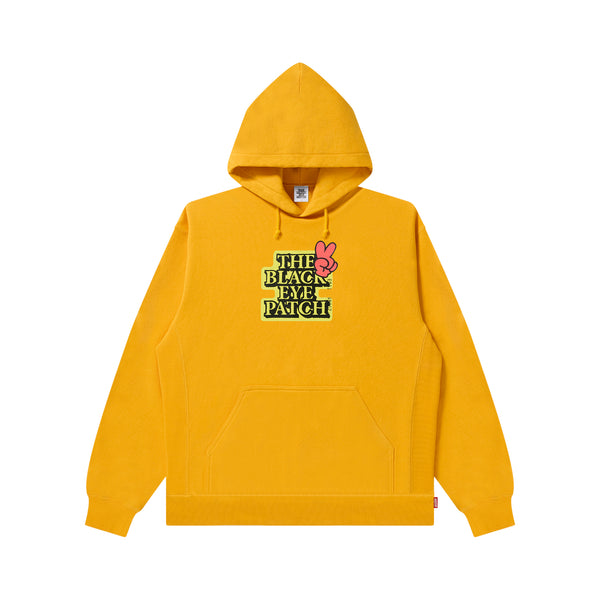 PEACE SIGN OG LABEL HOODIE YELLOW