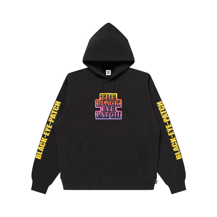 GRADIENT OG LABEL HOODIE BLACK