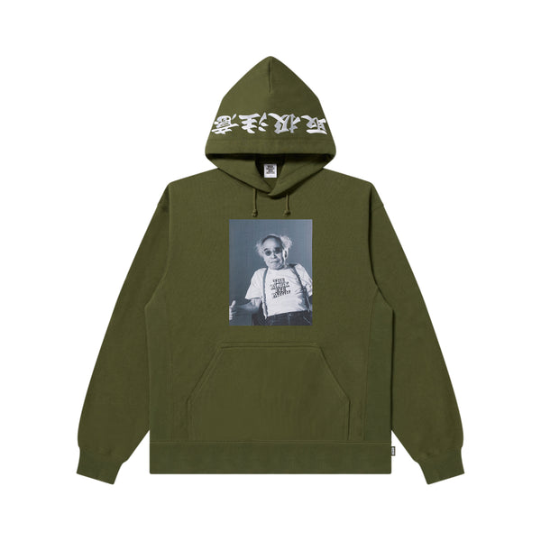 NOBUYOSHI ARAKI PORTRAIT HOODIE OLIVE