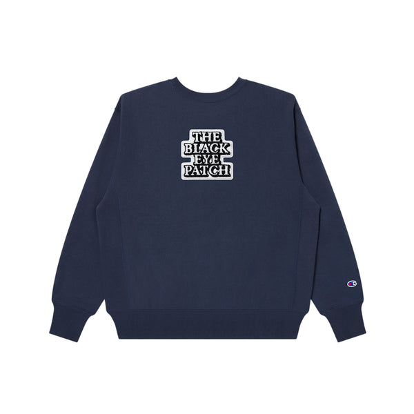 CHAMPION OG LABEL CREW SWEAT DARK NAVY
