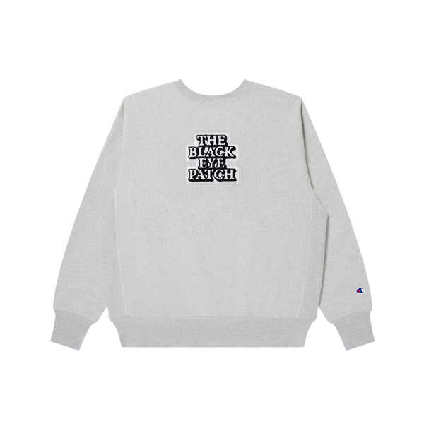CHAMPION OG LABEL CREW SWEAT SILVER GRAY