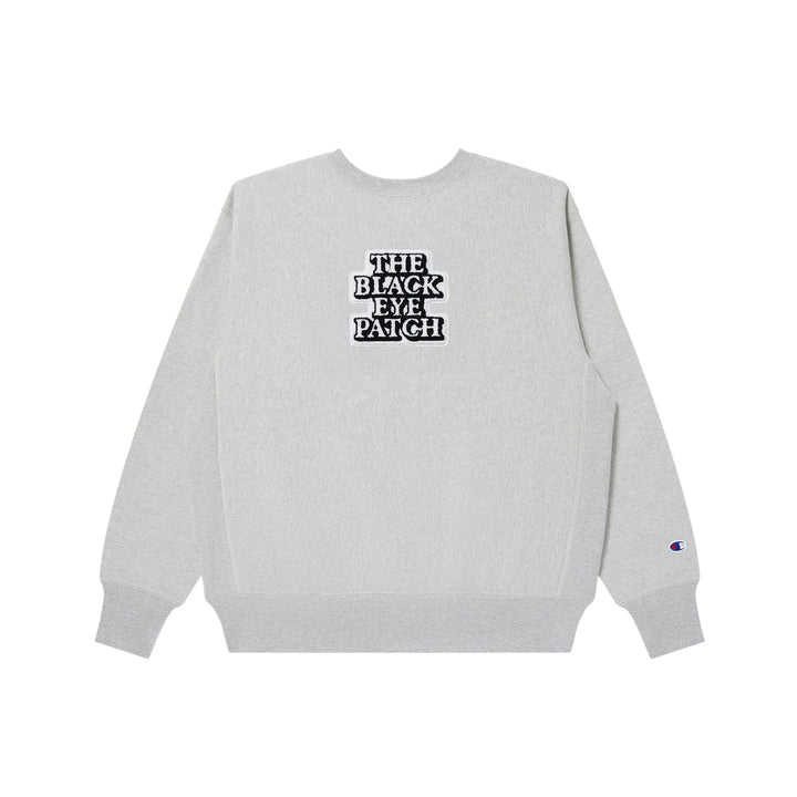 CHAMPION OG LABEL CREW SWEAT SILVER GRAY