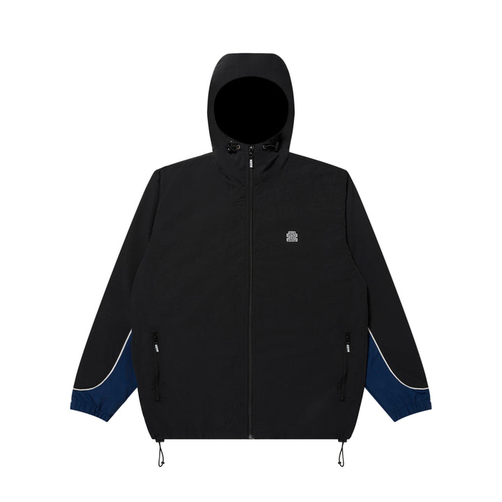 SMALL OG LABEL NYLON TRACK JACKET BLACK