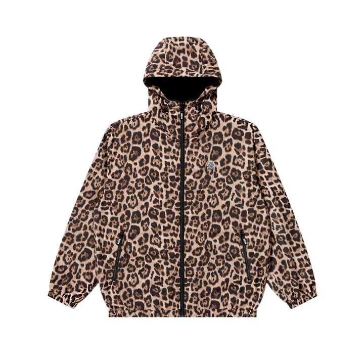 LEOPARD PATTERNED RIPSTOP TRACK JACKET