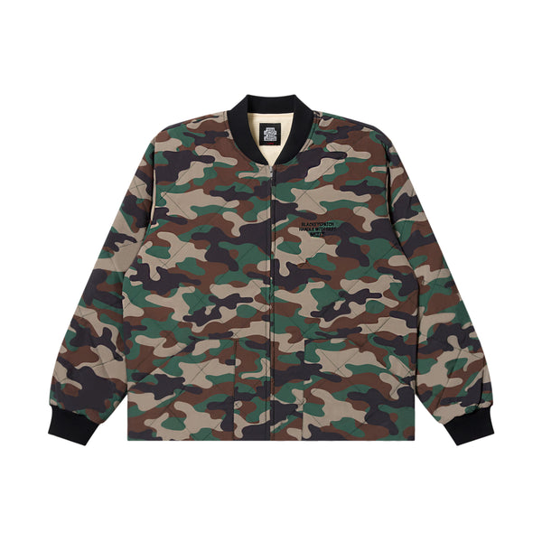 HWC EMBROIDERED QUILTED JACKET WOODLAND CAMO