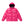 STENCIL LOGO HOODED DOWN JACKET PINK